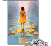 Adult Jigsaws 1000 Pieces Difficult Barefoot Girl Help The Brain Exercise Addictive Toys to Cultivate Patience Parent-child Interaction (size 50x75cm)