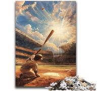 Adult Jigsaws 1000 Pieces Difficult Baseball Players Puzzles for Teenagers,Suitable for Desktop Decoration for And Age 14 (38x26cm)