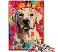 Adult Jigsaws 1000 Pieces Difficult Basquiat-style Labrador Puzzles for Teenagers,learning Educational for Is Ideal As A Gift for The Whole Family (50x75cm)