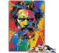 Adult Jigsaws 1000 Pieces Difficult Basquiat-style Robot 1000 Pieces for Teenagers,Stress Reliever Staycation Kill Time Enhance Love between Couples (26x38cm)