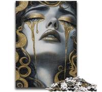 Adult Jigsaws 1000 Pieces Difficult Beautiful Face of The Goddess Puzzles,for Educational Game Challenge Toy Deal As Gifts for The Whole Family (38x26cm)