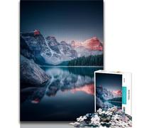 Adult Jigsaws 1000 Pieces Difficult Beautiful Mountains And Lakes, Decompressing Intellectual Educational Toy,Wishlist with Santa Claus for And Age 14 38x26cm