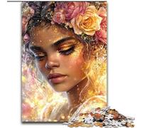 Adult Jigsaws 1000 Pieces Difficult Beautiful Woman Help The Brain Exercise Addictive Toys to Cultivate Patience Parent-child Interaction (size 50x75cm)