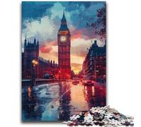 Adult Jigsaws 1000 Pieces Difficult Big Ben in London Challenging To Complete But Fun And Humorous Educational Game for Birthday 26x38cm
