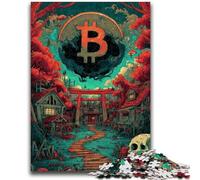 Adult Jigsaws 1000 Pieces Difficult Bitcoin 1000 Piece Jigsaw,Learning Educational Toys Family Games Unique Birthday And Gifts (38x26cm)