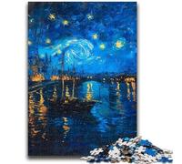 Adult Jigsaws 1000 Pieces Difficult Boat Under The Night Sky Challenging To Complete But Fun And Humorous Educational Game for Birthday 26x38cm