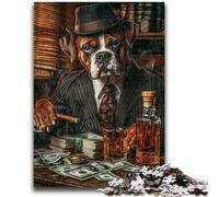 Adult Jigsaws 1000 Pieces Difficult Boxer Dog Drinking Help The Brain Exercise Addictive Toys to Cultivate Patience Suitable for Couples 50x75cm