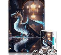 Adult Jigsaws 1000 Pieces Difficult Brave Dragon 1000 Piece Jigsaw,Fun Activity for Home, Rainy Days Toys, Birthday Gifts 38x26cm