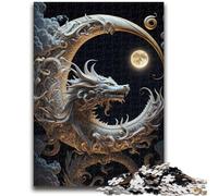 Adult Jigsaws 1000 Pieces Difficult Brave Dragon Educational Games DIY Toys for Is Ideal As A Gift for The Whole Family 50x75cm