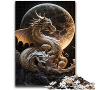 Adult Jigsaws 1000 Pieces Difficult Brave Dragon Stress Reliever Difficult Challenge Deal As Gifts for The Whole Family 26x38cm