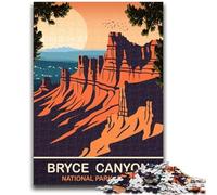 Adult Jigsaws 1000 Pieces Difficult Bruce Canyon Utah 1000 Piece Puzzle,Interesting Stress Reduction Parent-child Interaction (26x38cm)