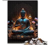 Adult Jigsaws 1000 Pieces Difficult Buddha, Decompressing Intellectual Educational Toy Birthday Present, Gifts, Wall Art (Size 50x75cm)