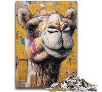 Adult Jigsaws 1000 Pieces Difficult Camel Art 1000 Piece Jigsaw,Learning Educational Toys Family Games Unique Birthday And Gifts (75x50cm)
