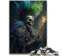 Adult Jigsaws 1000 Pieces Difficult Captain Skeleton Stress Reliever Difficult Challenge Deal As Gifts for The Whole Family 50x75cm