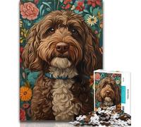 Adult Jigsaws 1000 Pieces Difficult Cavapoo Teenager Jigsaw,Educational Games Wall Decoration Unique Birthday And Xmas Gifts 75x50cm