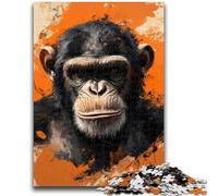 Adult Jigsaws 1000 Pieces Difficult Chimpanzee Educational Games DIY Toys for Is Ideal As A Gift for The Whole Family 38x26cm