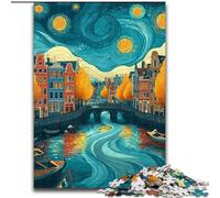 Adult Jigsaws 1000 Pieces Difficult City Under The Night Sky Help The Brain Exercise Addictive Toys to Cultivate Patience Parent-child Interaction (size 50x75cm)