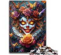 Adult Jigsaws 1000 Pieces Difficult Clown Skeleton for Age 14 Years And over Beautiful Design GameBeautiful Design Game Great Gift 26x38cm