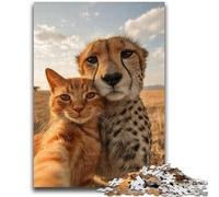 Adult Jigsaws 1000 Pieces Difficult Colored Alpaca 1000 Pieces for Teenagers,Challenging Game Toys Wall Decoration Unique Birthday And Xmas Gifts (38x26cm)