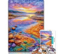 Adult Jigsaws 1000 Pieces Difficult Colored Pebbles Adult Jigsaw,Stress Reliever Staycation Kill Time Home Decoration Toys 75x50cm