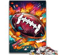Adult Jigsaws 1000 Pieces Difficult Colorful American Football Adult Puzzles,Educational Family Game Suitable for Desktop Decoration (50x75cm)