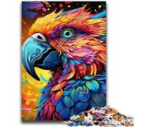 Adult Jigsaws 1000 Pieces Difficult Colorful Art Parrot Adult Puzzles,Educational Family Game Suitable for Desktop Decoration (50x75cm)