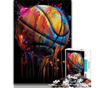 Adult Jigsaws 1000 Pieces Difficult Colorful Basketball Adult Puzzles,Stress Reliever Difficult Challenge Secret Santa Gifts 26x38cm