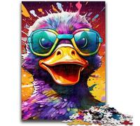 Adult Jigsaws 1000 Pieces Difficult Colorful Duck Flowers Adult Puzzles,Educational Family Game Suitable for Desktop Decoration (50x75cm)