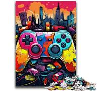 Adult Jigsaws 1000 Pieces Difficult Colorful Gamepad 1000 Piece Puzzle,Interesting Stress Reduction Parent-child Interaction (26x38cm)