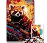 Adult Jigsaws 1000 Pieces Difficult Colorful Red Panda Puzzles for Teenagers,is Ideal As Gifts for The Whole Family Suitable for And 14 (size 75x50cm)