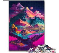 Adult Jigsaws 1000 Pieces Difficult Colorful Stone Mountain, Stress Reliever Difficult Challenge Secret Santa Gifts for Age 14 Years Up (Size 50x75cm)