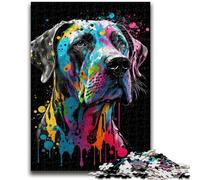 Adult Jigsaws 1000 Pieces Difficult Colourful Beagle 1000 Piece Puzzle,Stress Reliever Staycation Kill Time Home Decoration Toys (38x26cm)