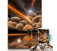Adult Jigsaws 1000 Pieces Difficult Colourful Dream Clouds Adult Jigsaw,Stress Reliever Staycation Kill Time Home Decoration Toys 26x38cm