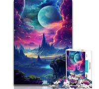 Adult Jigsaws 1000 Pieces Difficult Colourful Galaxy 1000 Piece Puzzle,Interesting Stress Reduction Parent-child Interaction 38x26cm
