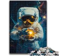 Adult Jigsaws 1000 Pieces Difficult Cosmic Astronaut Oil Painting 1000 Piece Jigsaw,Learning Educational Toys Family Games Unique Birthday And Gifts (38x26cm)
