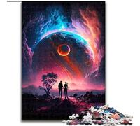 Adult Jigsaws 1000 Pieces Difficult Cosmic Love Planetary, Decompressing Intellectual Educational Toy Birthday Present, Gifts (Size 26x38cm)