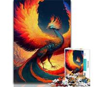Adult Jigsaws 1000 Pieces Difficult Cosmic Phoenix Adult Puzzles,is Ideal As Gifts for The Whole Family Suitable for And 14 75x50cm