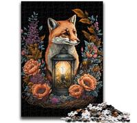 Adult Jigsaws 1000 Pieces Difficult Cute Fox Educational Family Game Is Ideal As Gifts for The Whole Family for 14+ 26x38cm