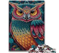 Adult Jigsaws 1000 Pieces Difficult Cute Little Owl 1000 Piece Puzzle,Decompressing Intellectual Educational Toy Perfect Decoration (75x50cm)