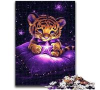 Adult Jigsaws 1000 Pieces Difficult Cute Tiger Educational Games DIY Toys for Is Ideal As A Gift for The Whole Family 50x75cm