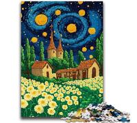 Adult Jigsaws 1000 Pieces Difficult Dandelion Under The Night Sky for Age 14+ Educational Games For Adults And Teenagers Artwork Gift 50x75cm