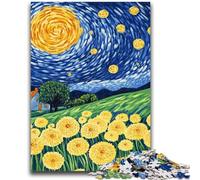 Adult Jigsaws 1000 Pieces Difficult Dandelion Under The Night Sky for Age 14 Years And over Beautiful Design GameBeautiful Design Game Great Gift 50x75cm