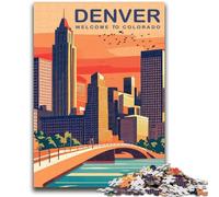 Adult Jigsaws 1000 Pieces Difficult Denver Adult Puzzles,is Ideal As Gifts for The Whole Family Suitable for And 14 (50x75cm)