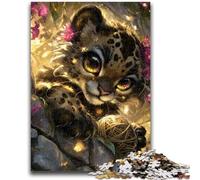 Adult Jigsaws 1000 Pieces Difficult Devil Kitten 1000 Piece Puzzle,Decompressing Intellectual Educational Toy Perfect Decoration (38x26cm)