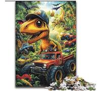 Adult Jigsaws 1000 Pieces Difficult Dinosaur And Car, Learning Educational Toys Family Games Unique Birthday And Gifts (size 26x38cm)
