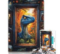Adult Jigsaws 1000 Pieces Difficult Dinosaur Collage Puzzles,Stress Reliever Difficult Challenge Suitable for Desktop Decoration 26x38cm
