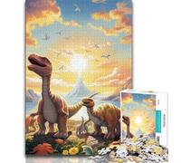 Adult Jigsaws 1000 Pieces Difficult Dinosaur World 1000 Piece Jigsaw,Educational Games Wall Decoration Unique Birthday And Xmas Gifts (size 75x50cm)