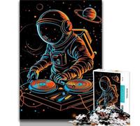 Adult Jigsaws 1000 Pieces Difficult DJ Astronaut Puzzles for Teenagers,is Ideal As Gifts for The Whole Family Suitable for And 14 (size 75x50cm)