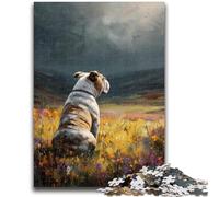 Adult Jigsaws 1000 Pieces Difficult Dog Oil Painting Teenager Puzzles,Stress Reliever Difficult Challenge Secret Santa Gifts (26x38cm)
