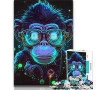 Adult Jigsaws 1000 Pieces Difficult Dr. Monkey Puzzles,for Educational Game Challenge Toy Deal As Gifts for The Whole Family 38x26cm